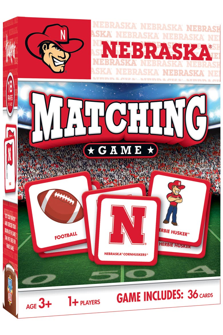 Nebraska Cornhuskers Matching Game, Main, color, Multicolor