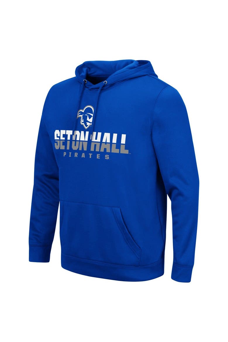 Men's Colosseum Blue Seton Hall Pirates Lantern Pullover Hoodie, Alternate, color, Blue