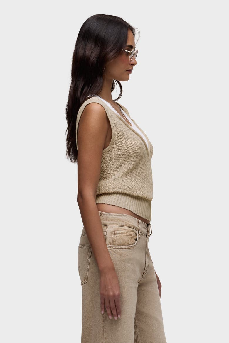 Layered Sweater Tank, Alternate, color, OATMEAL