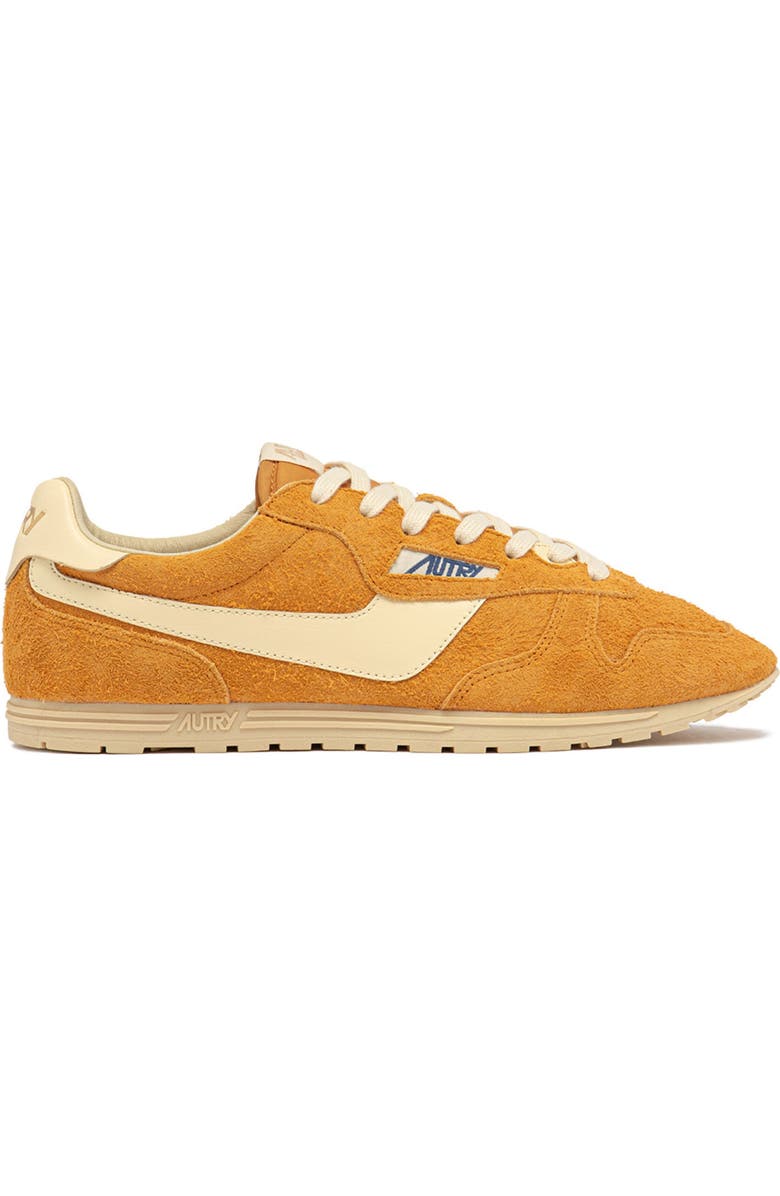 AUTRY Windspin Low Sneaker, Alternate, color, Orange Suede