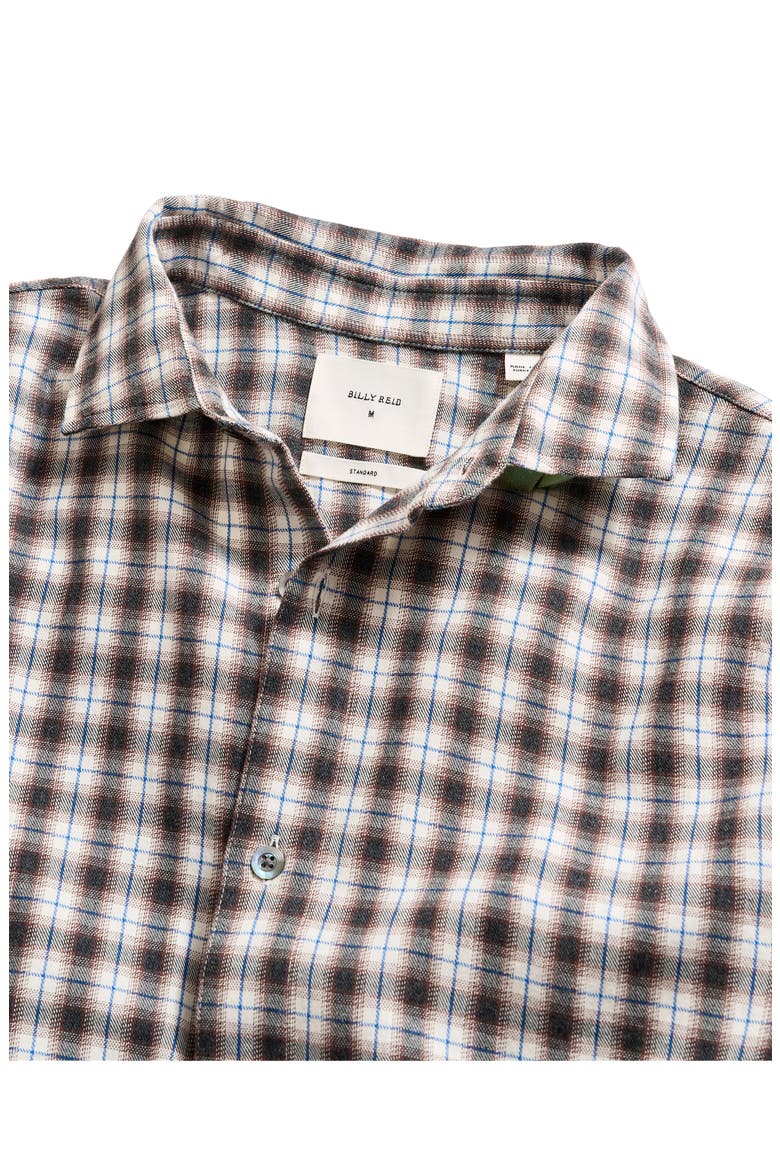 Hutcheson Plaid Cotton Button-Up Shirt, Alternate, color, BROWN MULTI