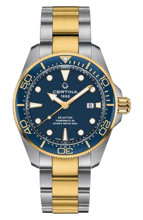 DS Action Diver Powermatic 80 Automatic Bracelet Watch, 43mm