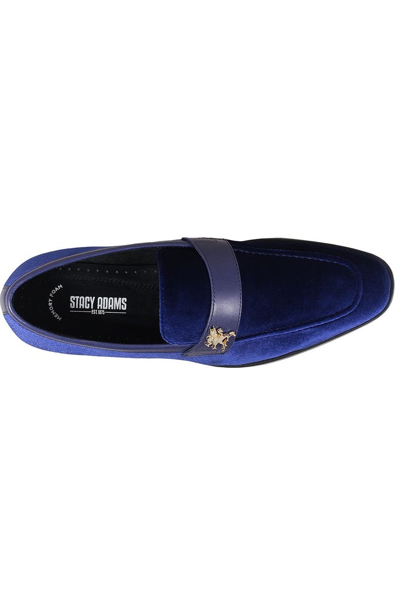 Stacy Adams Bellino Velour Slip-On Loafer, Alternate, color,
