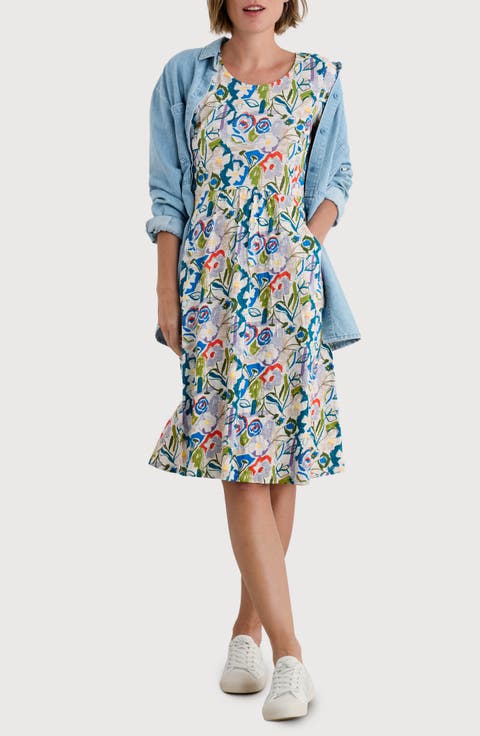 Enor Organic Cotton Fit & Flare Dress