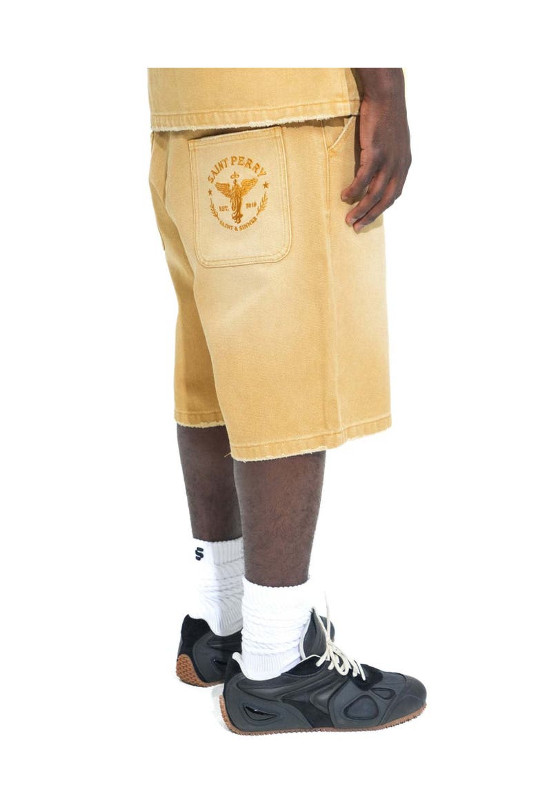Worn Bull Denim Short, Alternate, color, Coffee