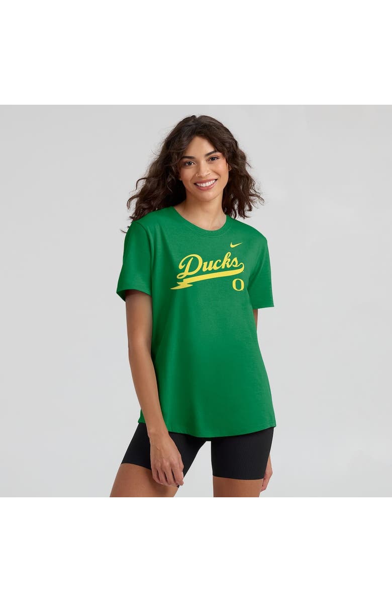 Nike Women's Nike Green Oregon Ducks Local Script T-Shirt, Alternate, color, Green