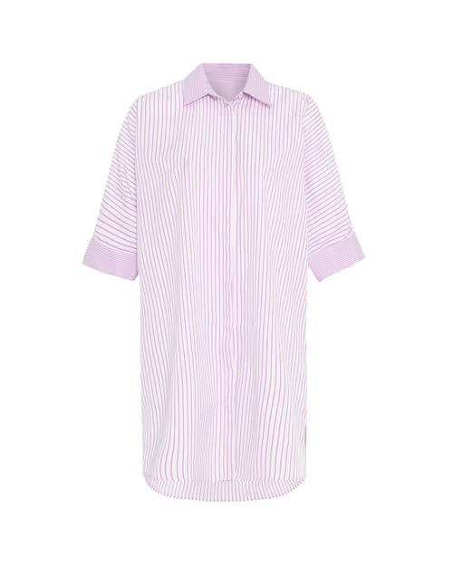 Theo The Label Echo Back Button Dolman Dress In Brown