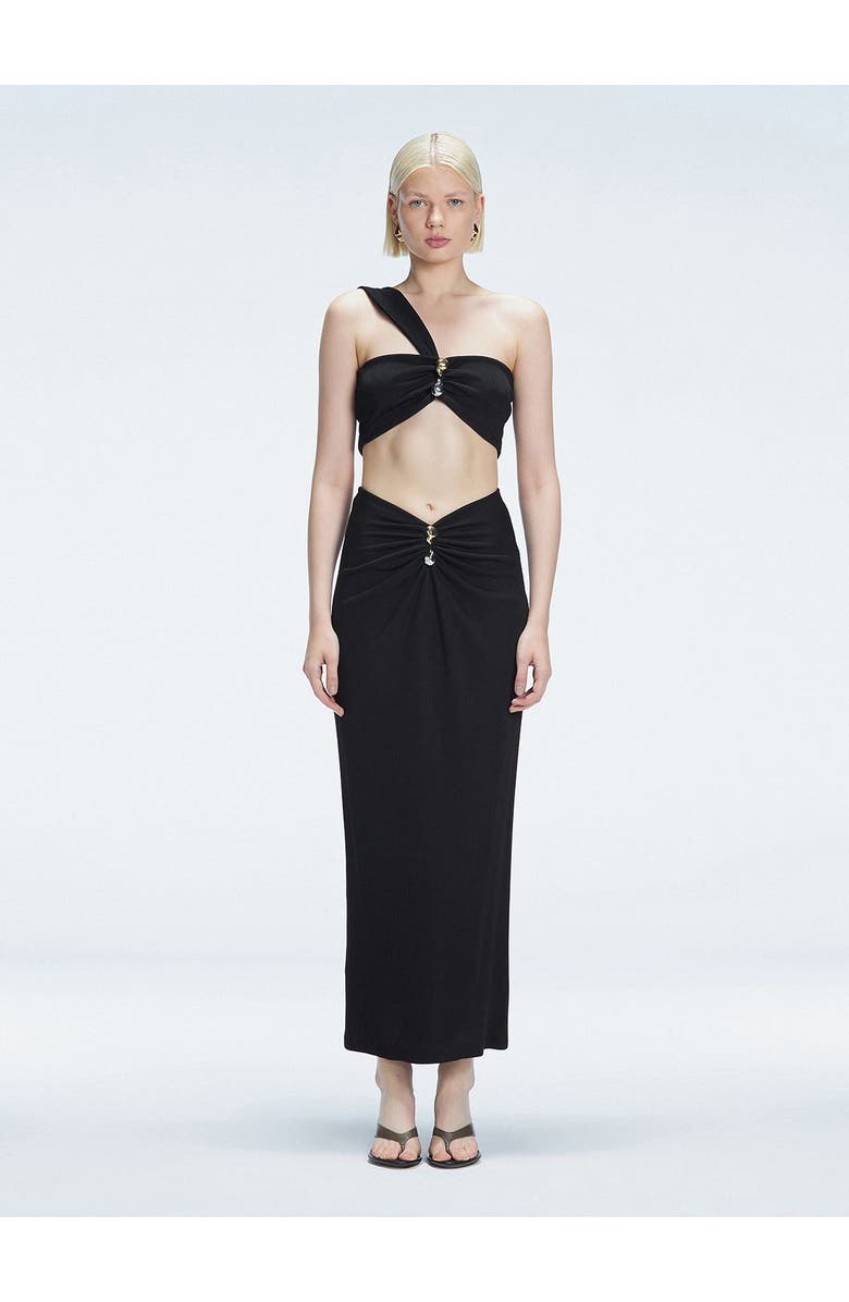 Moeva Esmeralda Cover Up Skirt Resortwear, Main, color, Black