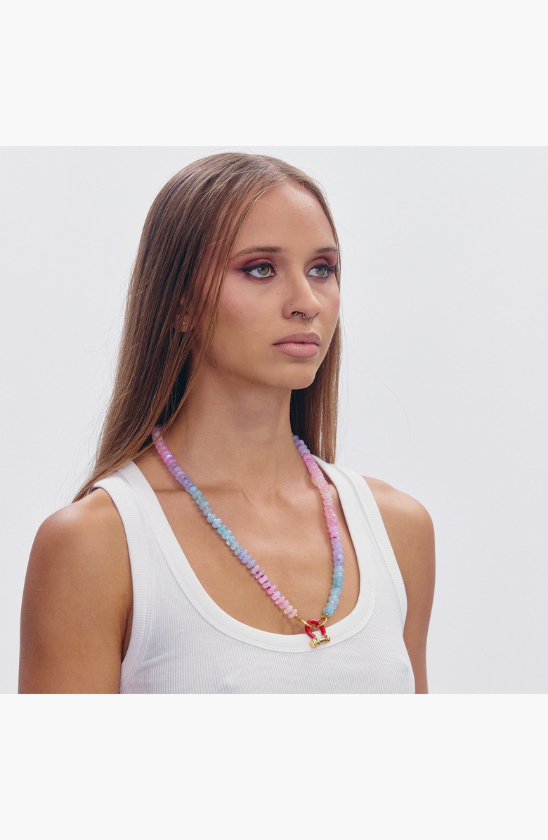 SHOP SPICY DAN Olive Gender Inclusive Moonstone Necklace, Alternate, color, Multicolor