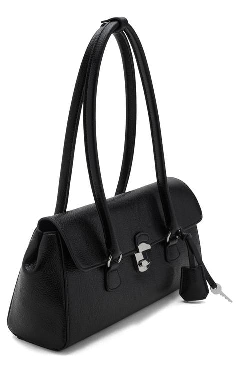 City Faux Leather Shoulder Bag
