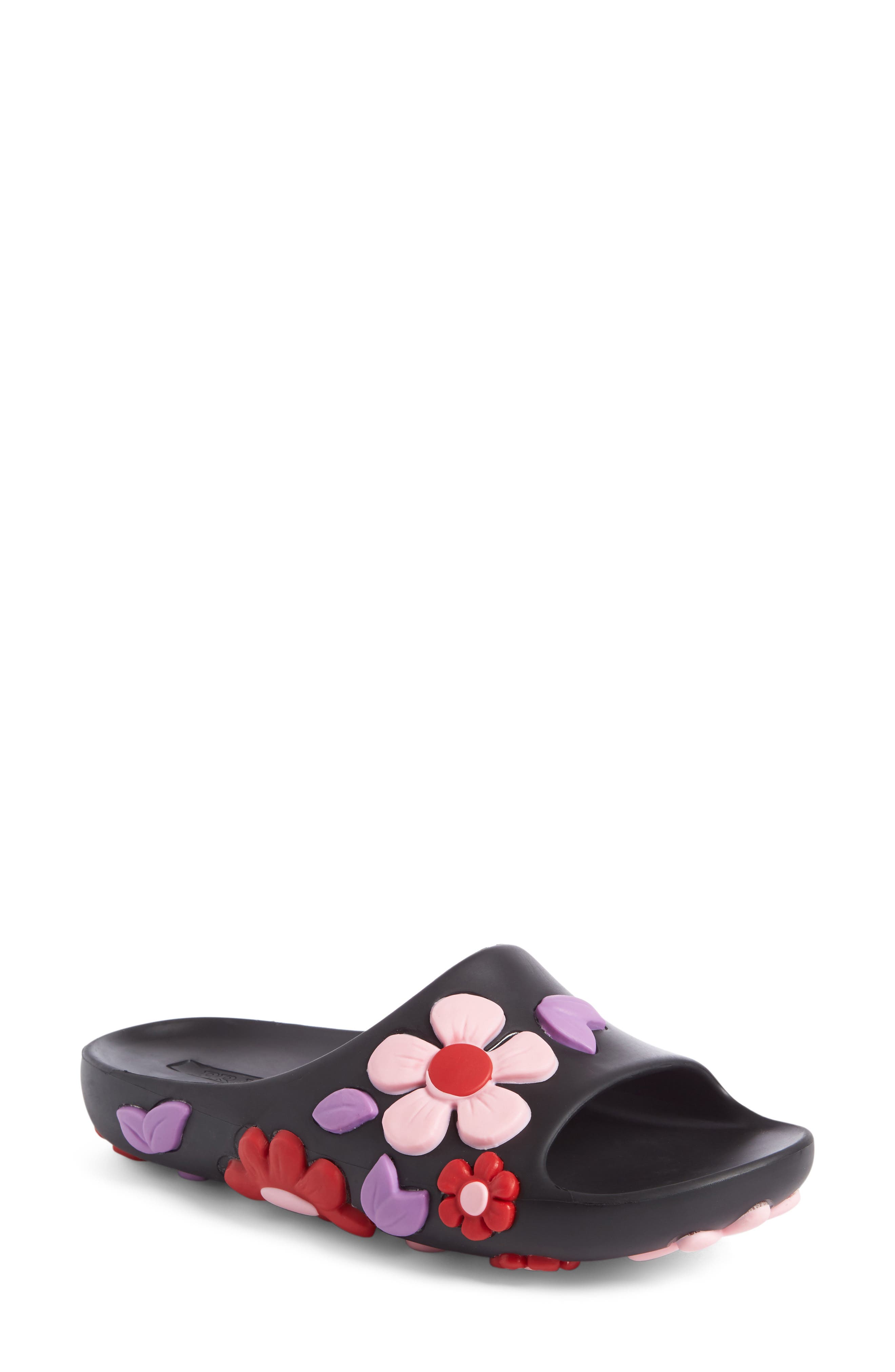 Prada Floral Slide Sandal, Main, color, 