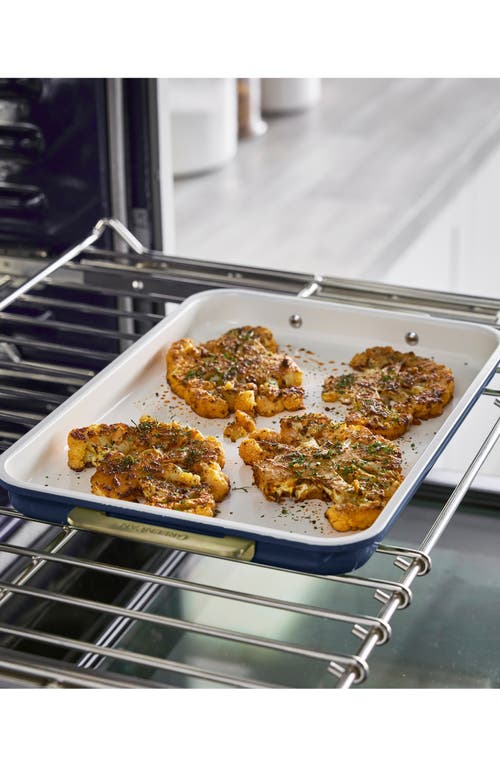 Greenpan Reserve Healthy Ceramic Nonstick Bakeware Quarter Sheet Pan In Blue