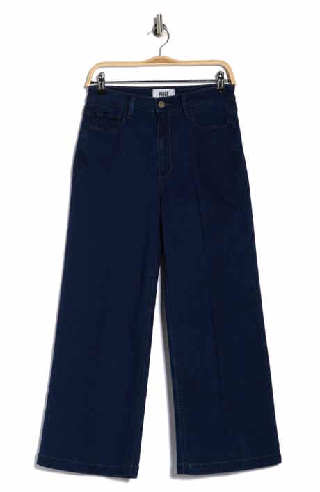 PAIGE Genesee Wide Leg Crop Jeans