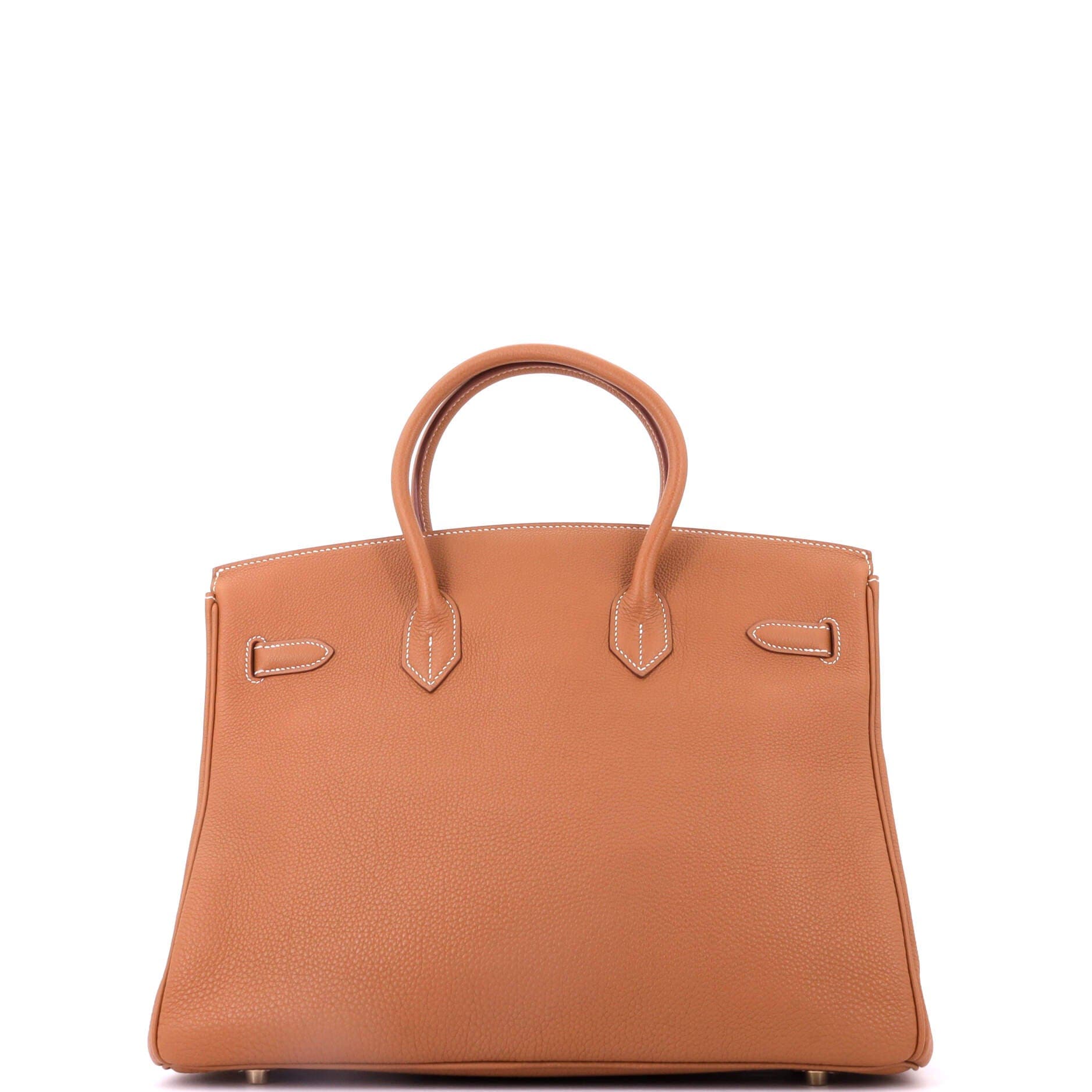 Birkin Handbag Brown Togo with Gold Hardware 35, Alternate, color, Metallic Gold