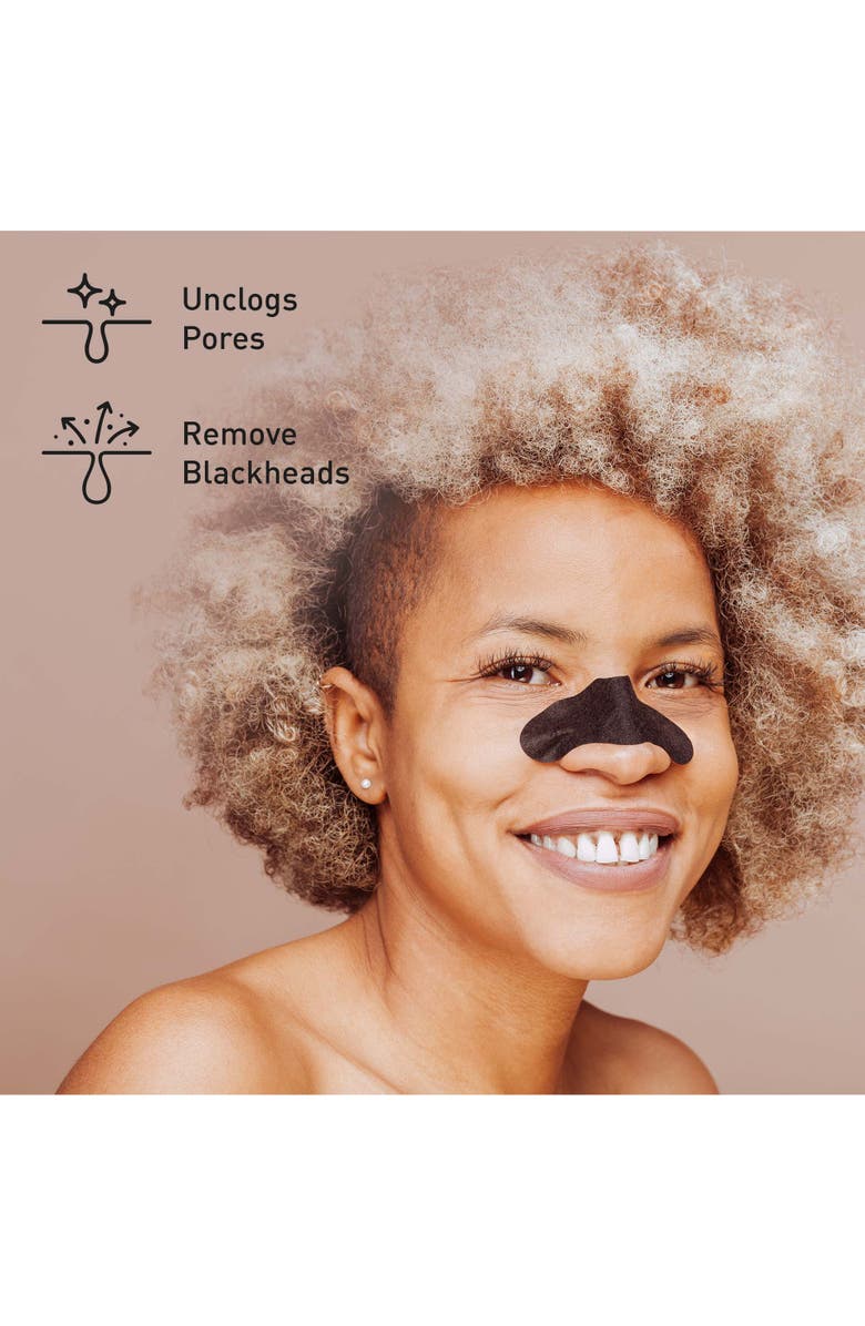 PURSONIC 6 pack Deep Cleansing Charcoal Nose Pore Strip, Alternate, color, Black