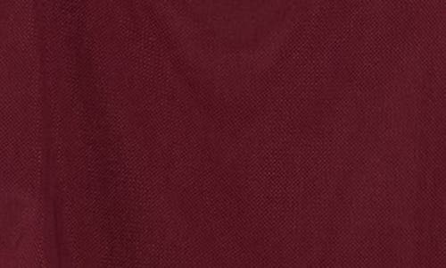 Abound Long Sleeve Ruched Mesh Minidress In Burgundy