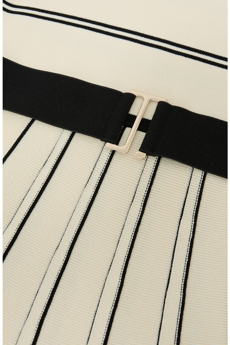 Mallory Sleeveless Stripe Knit Midi Dress, Alternate, color, IVORY/ BLACK