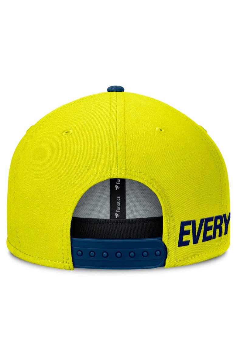 FANATICS Men's Fanatics Yellow Nashville SC Sitter Snapback Hat, Alternate, color, Yellow
