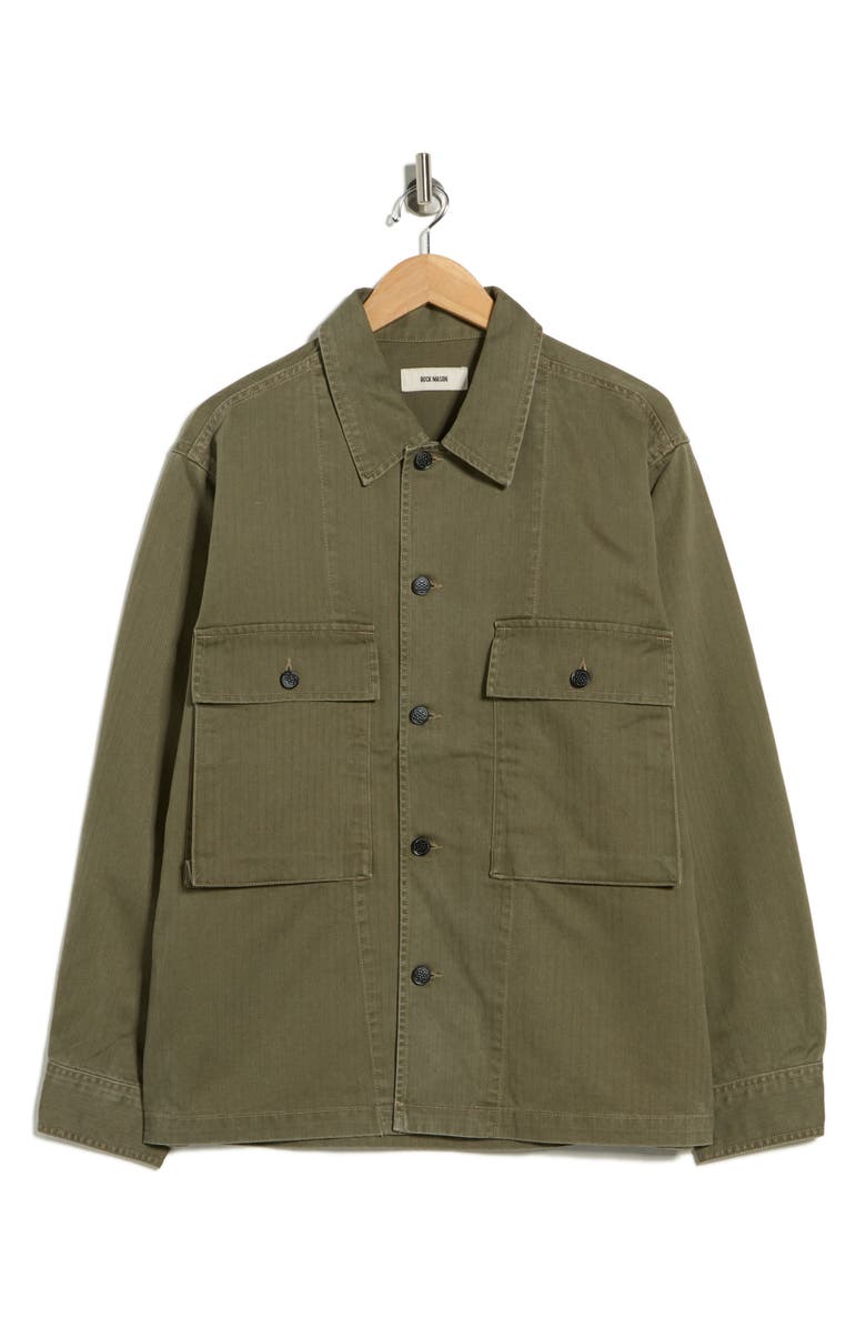 BUCK MASON Omaha Flyweight HBT P-43 Fatigue Jacket, Alternate, color,