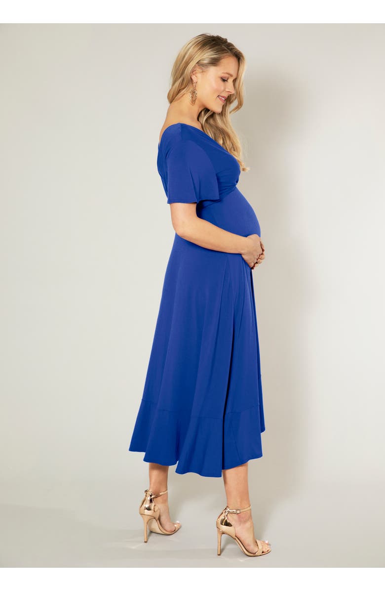 Tiffany Rose Maternity Waterfall Midi Maternity Dress, Alternate, color, 
