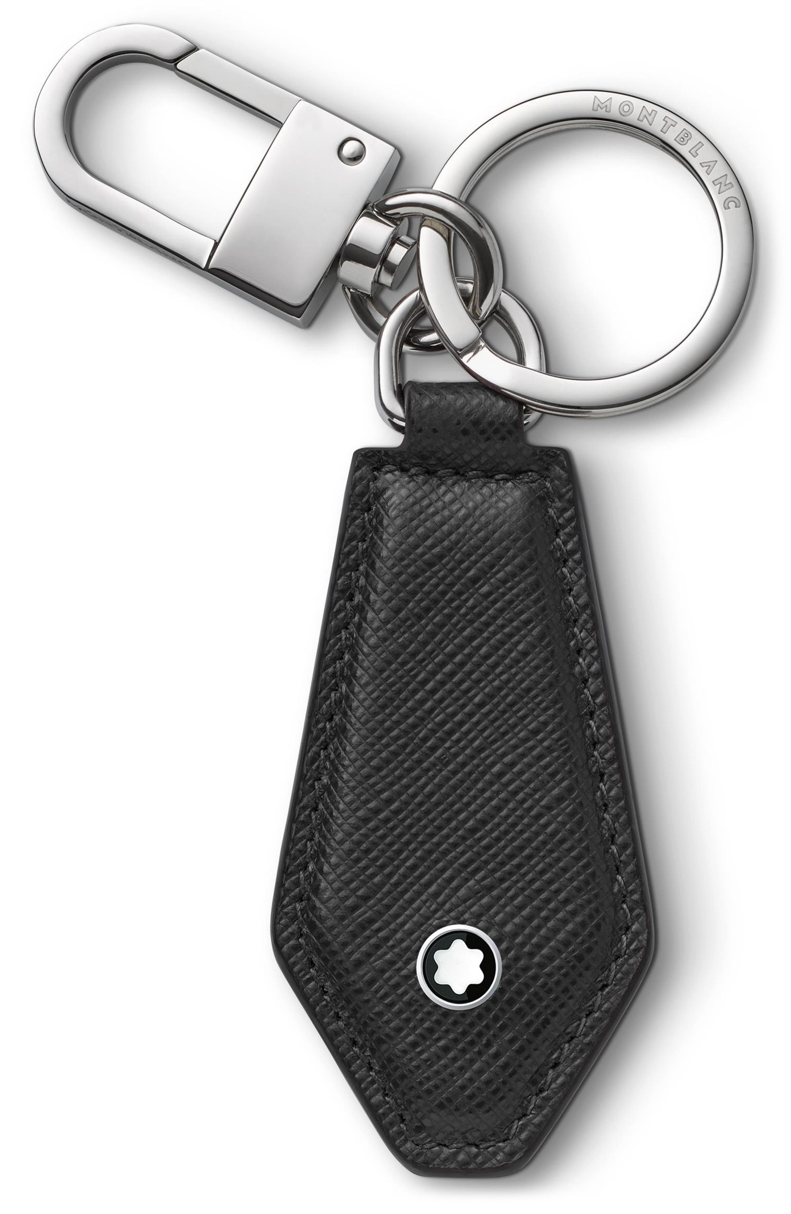 Montblanc Sartorial Leather Key Fob in Black 
