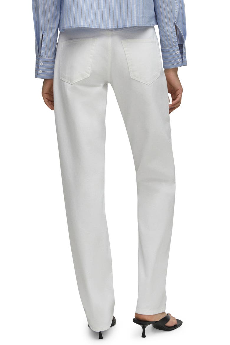 Straight Leg Jeans, Alternate, color, WHITE