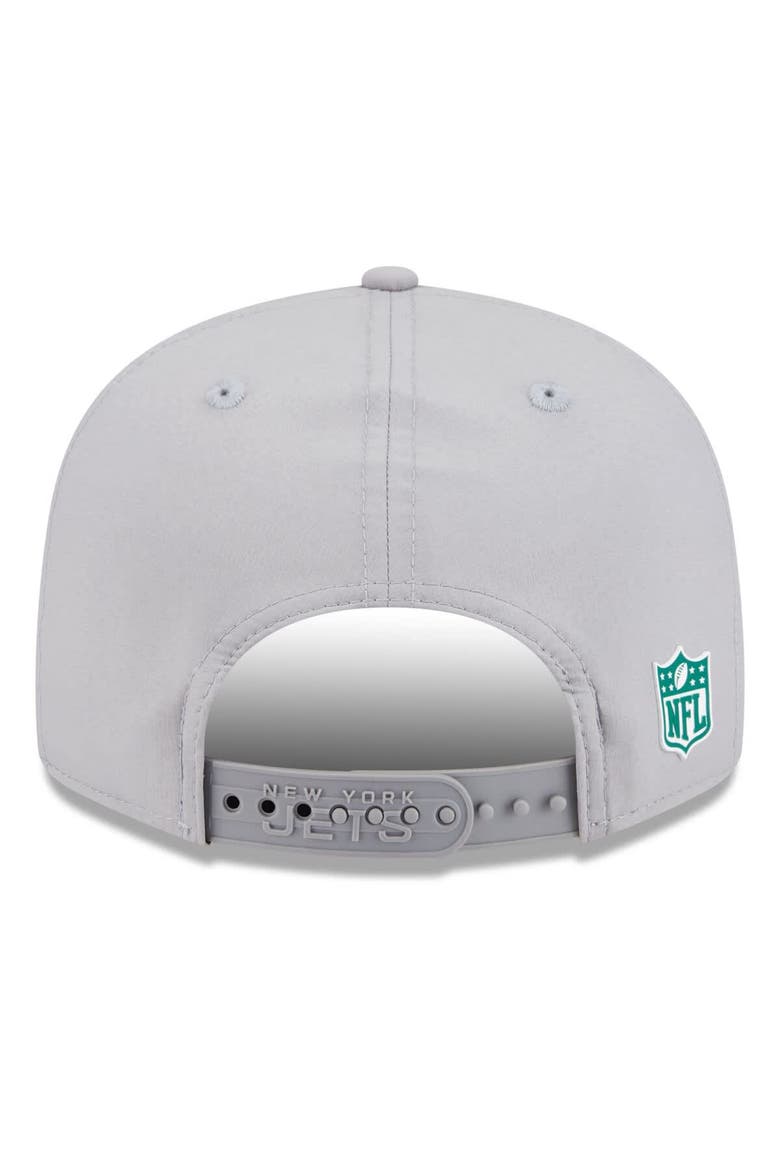 Men's New Era Gray New York Jets 2025 Sideline  Split Panel 9FIFTY Snapback Hat, Alternate, color, Gray