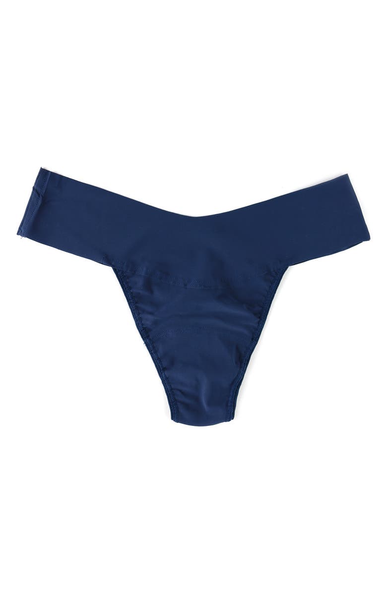 Hanky Panky Breathe Natural Thong, Alternate, color, Nightshade Blue