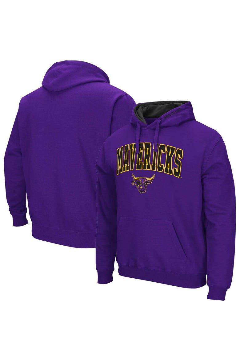 Men's Colosseum Purple Minnesota State University Mankato Isle Pullover Hoodie, Main, color, Purple