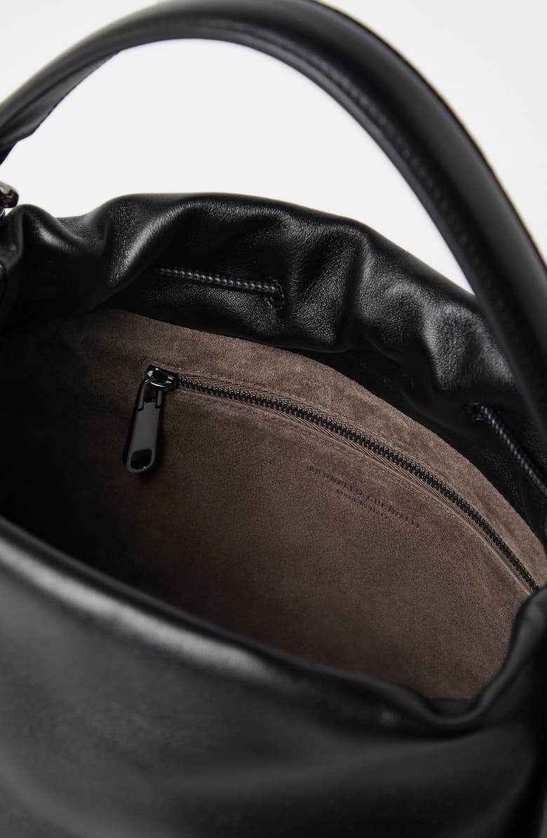 Brunello Cucinelli Soft leather Mellow Bucket bag, Alternate, color,