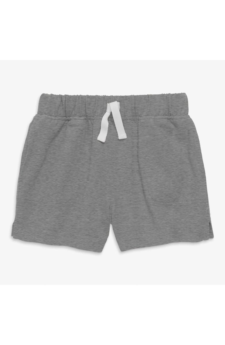 Primary Baby Play Short In Solid, Main, color, Heather Storm Gray
