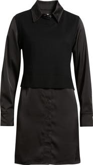 Sam Edelman Layered Mixed Media Dress