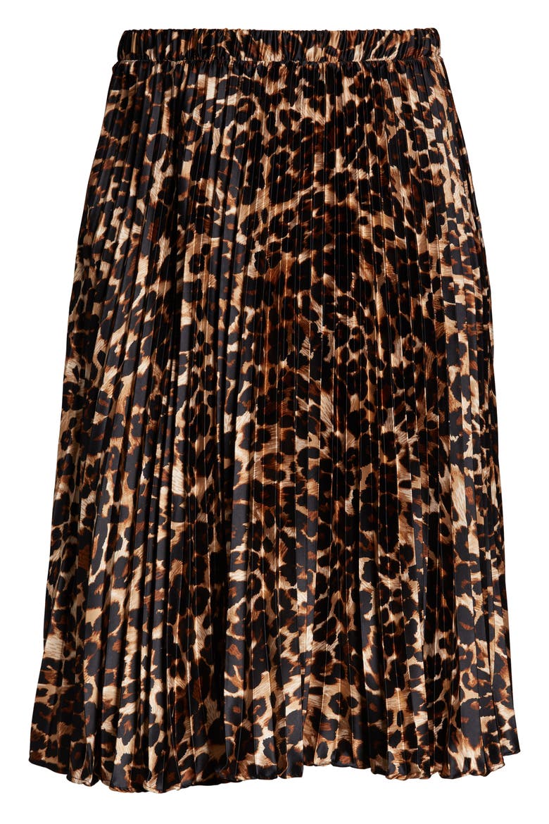 Print Maxi Skirt, Alternate, color, LEOPARD