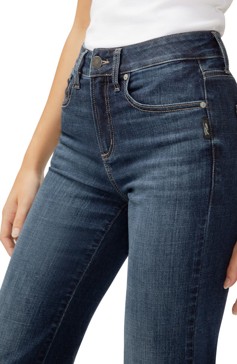 Silver Jeans Co. Avery Curvy High Waist Relaxed Straight Leg Trouser Jeans, Alternate, color, Indigo