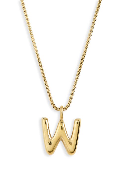 Open Edit Waterproof Bubble Initial Pendant Necklace
