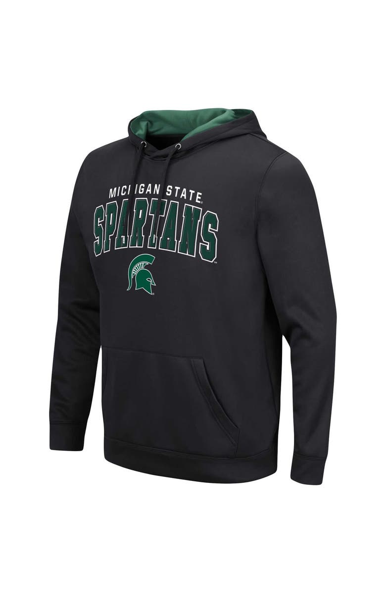 COLOSSEUM Men's Colosseum Black Michigan State Spartans Resistance Pullover Hoodie, Alternate, color, Black