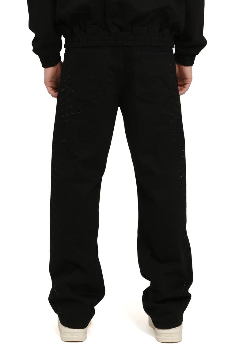 Radial Hotfix Studded High Waist Relaxed Leg Jeans, Alternate, color, RADIAL HOTFIX