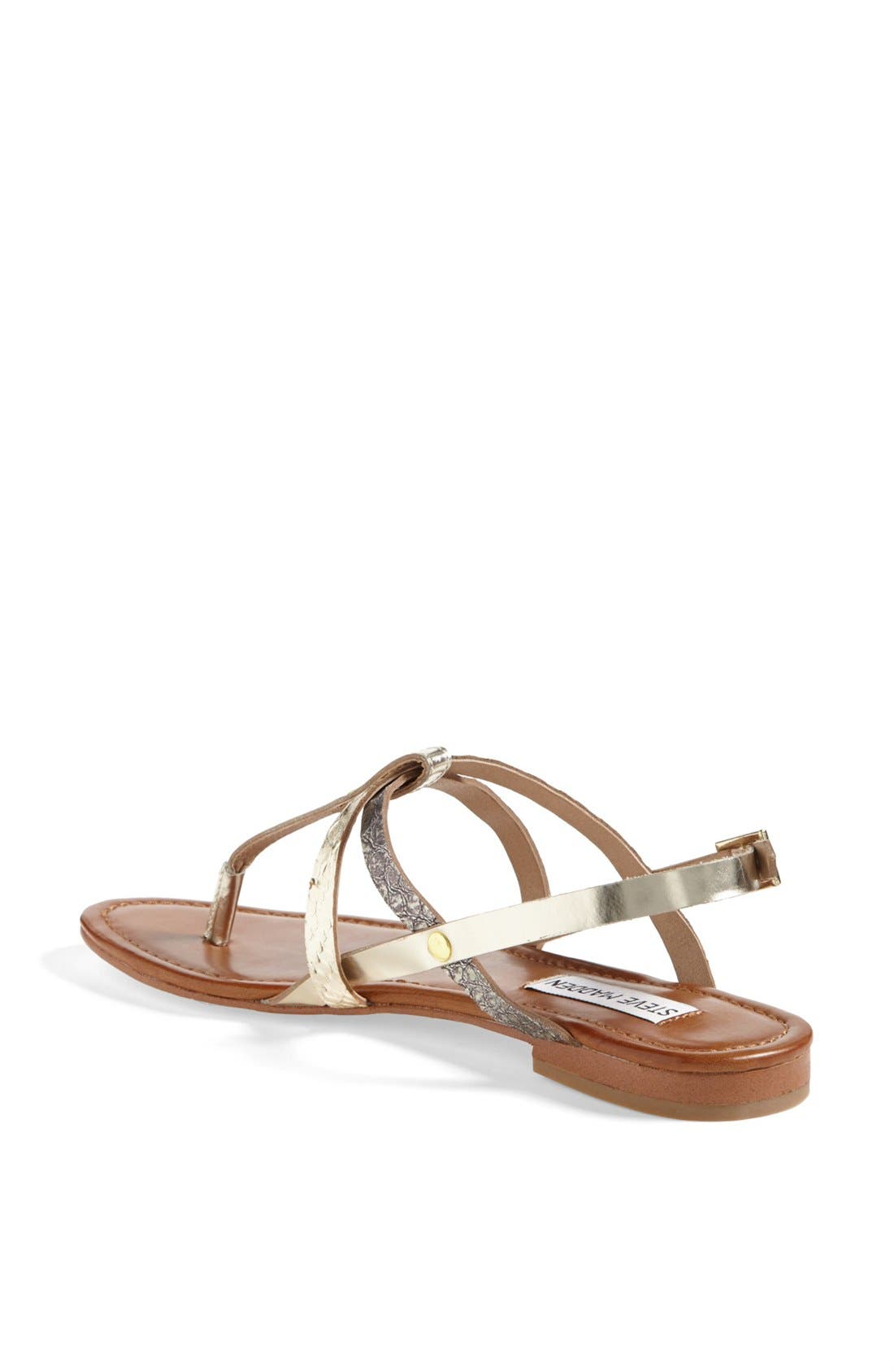 'Kroatia' Leather Sandal, Alternate, color, METAL MULTI