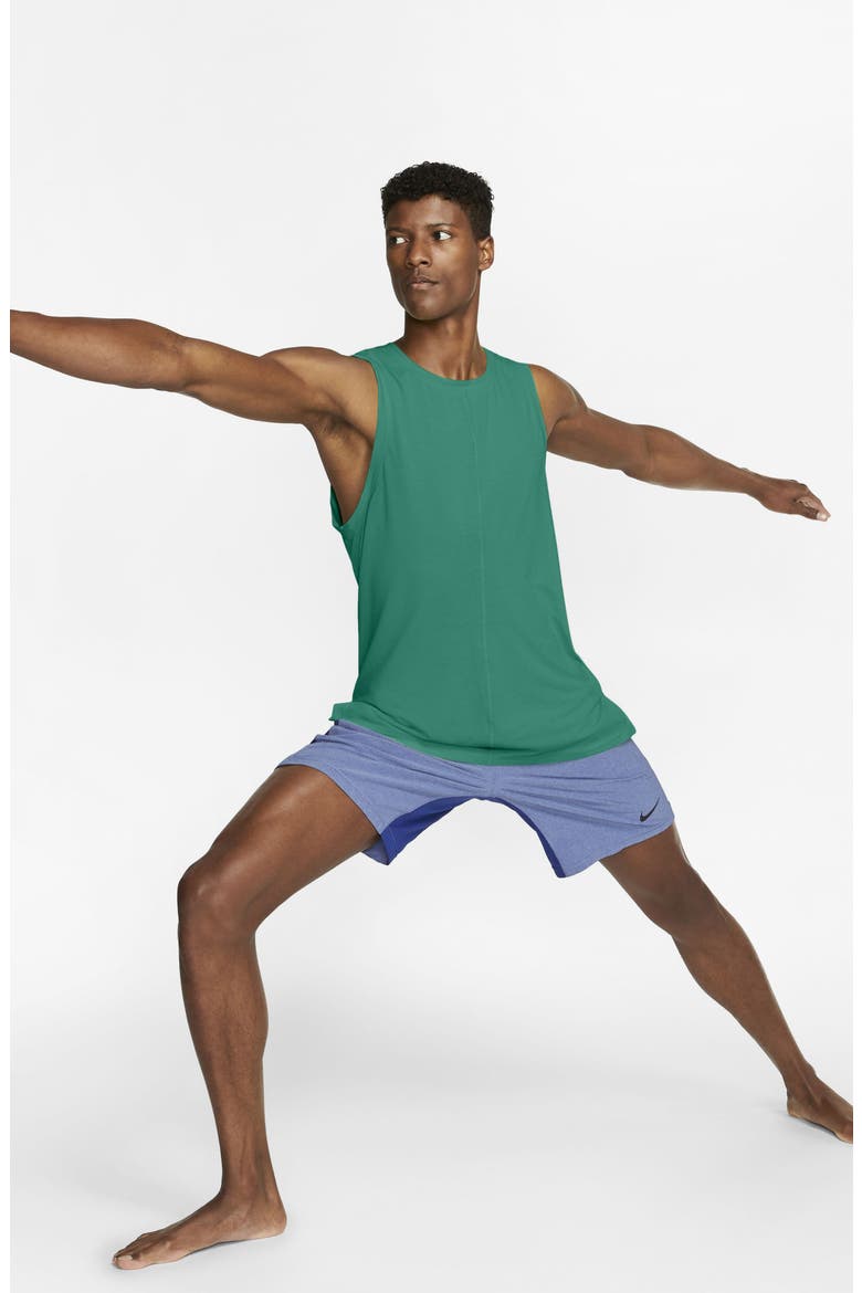 Dri-FIT Yoga Tank, Alternate, color, NEPTUNE GREEN/BLACK