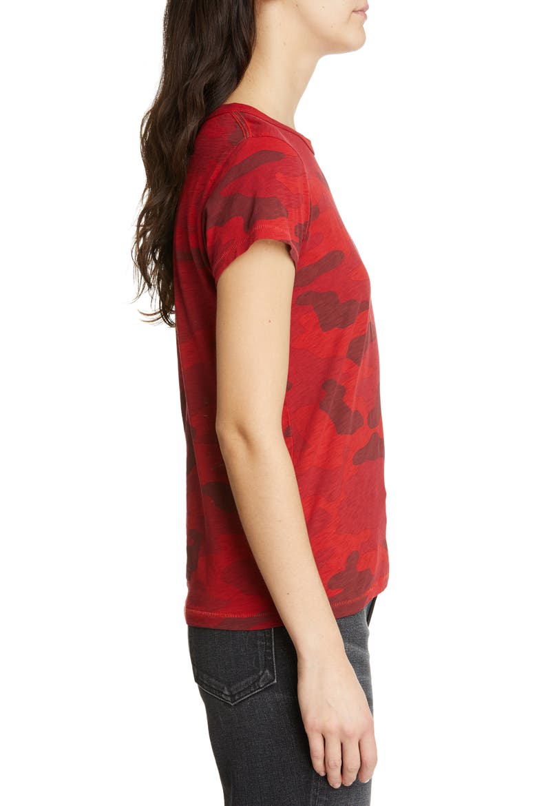 Camo Tee, Alternate, color, RED