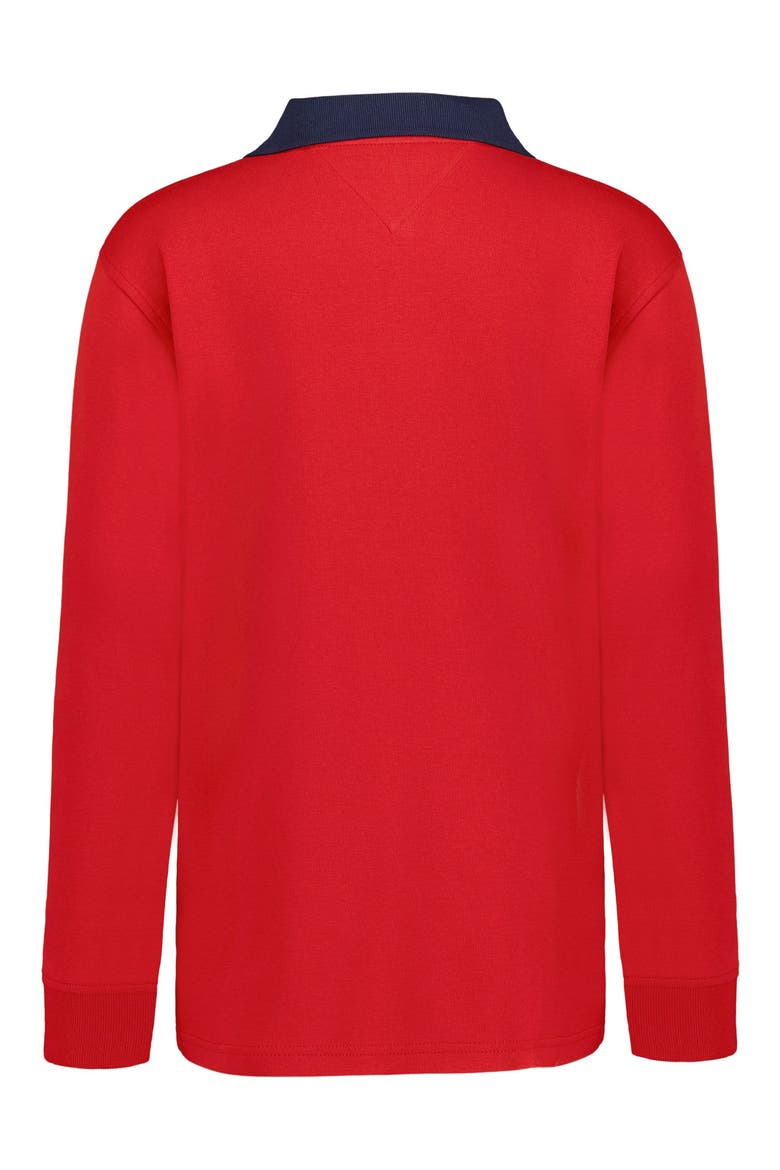Kids' Chest Stripe Long Sleeve Top, Alternate, color, SCARLET SAGE