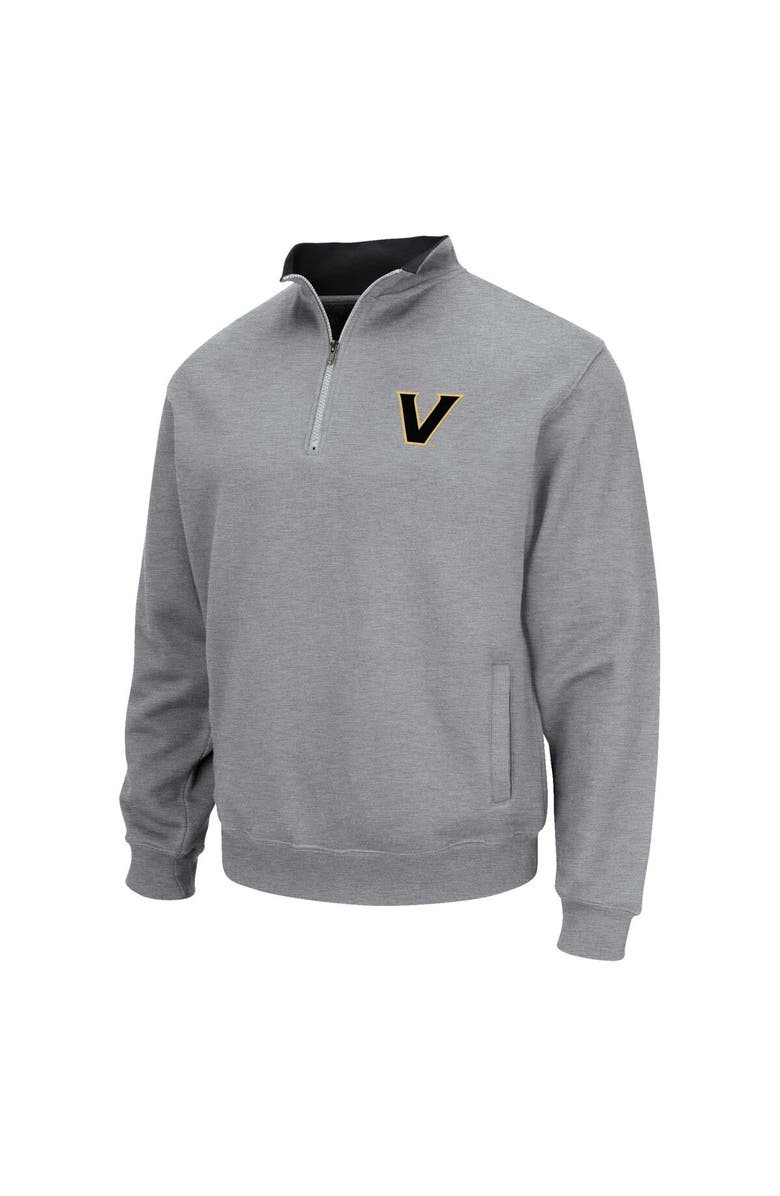 COLOSSEUM Men's Colosseum Heather Gray Vanderbilt Commodores Tortugas Quarter-Zip Jacket, Alternate, color, Heather Gray