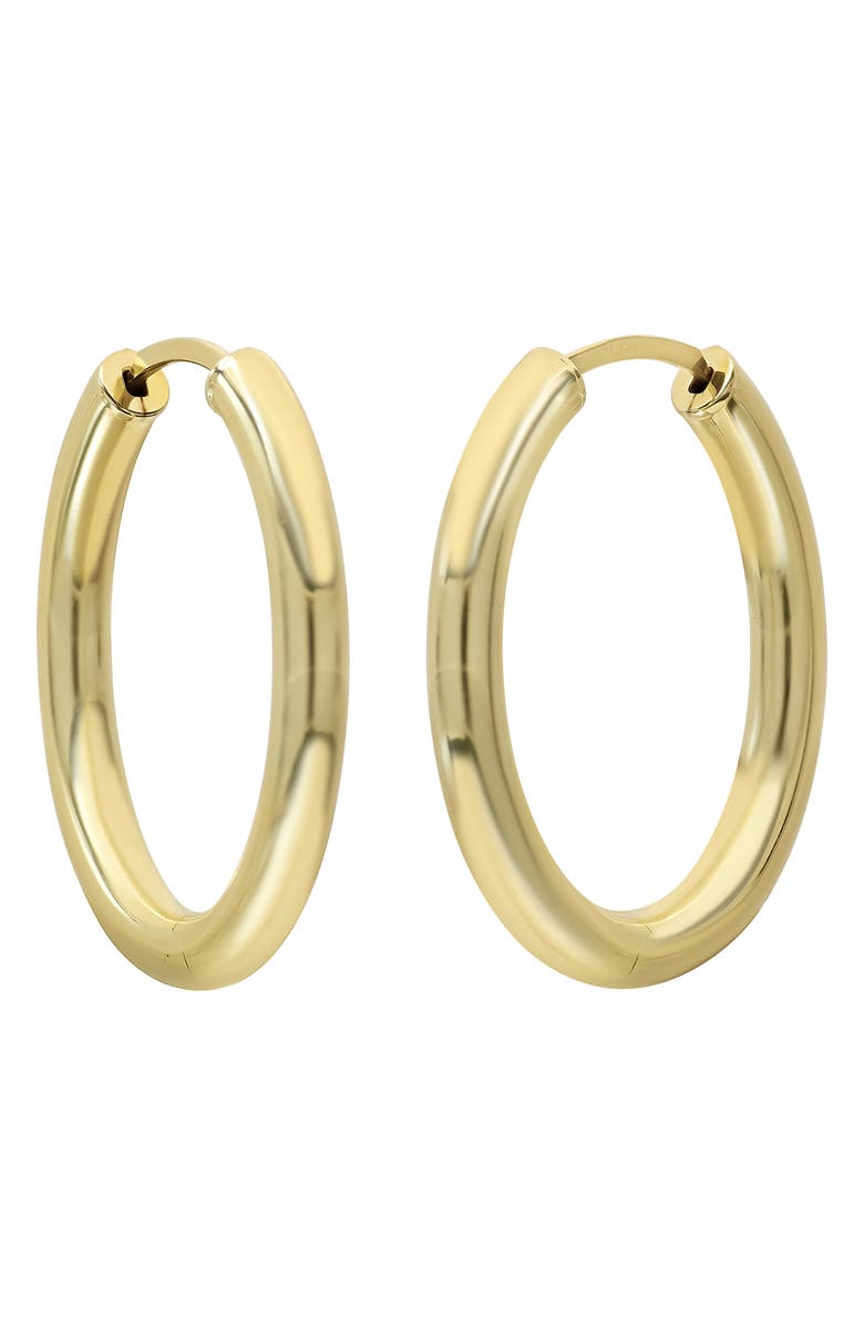 Bony Levy 14K Gold Thin Oval Hoop Earrings, Main, color, 14K Yellow Gold