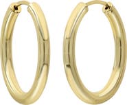 Bony Levy 14K Gold Thin Oval Hoop Earrings
