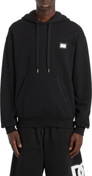 Dolce&Gabbana Logo Plate Cotton Hoodie