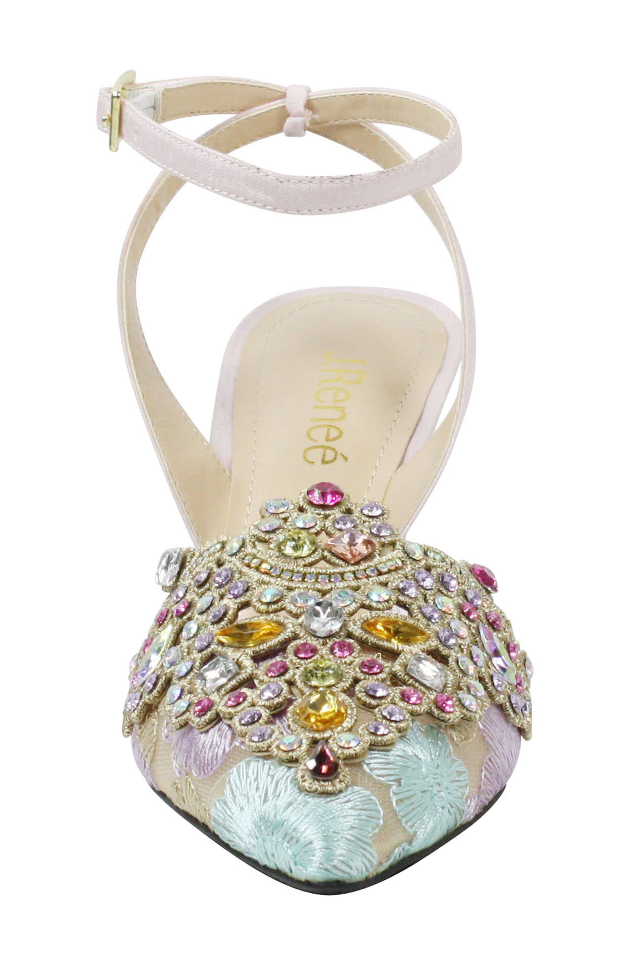 Desdemona Embellished Pump, Alternate, color, PINK PASTEL MULTI FABRIC