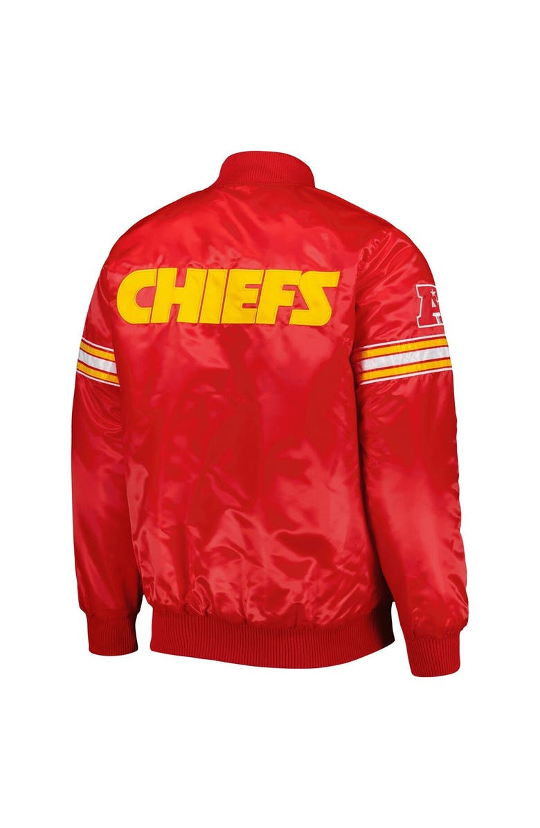 STARTER Men's Starter Red Kansas City Chiefs The Pick and Roll Full-Snap Jacket, Alternate, color, 