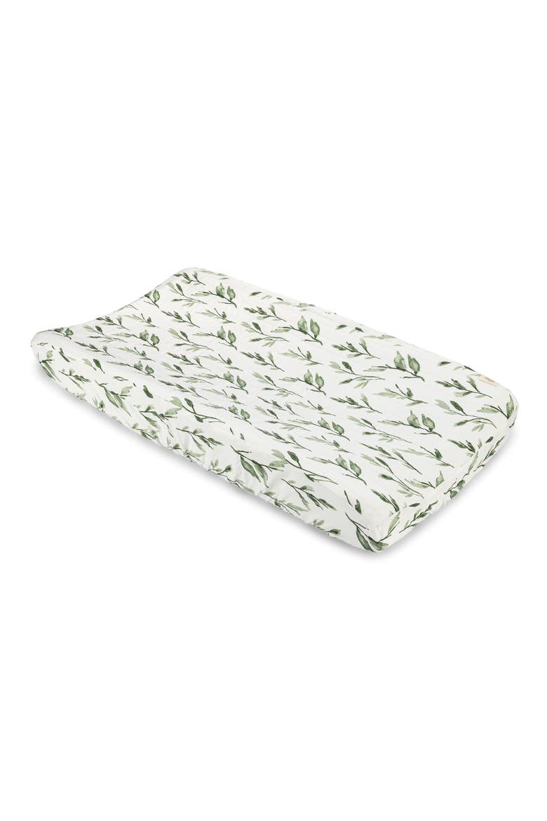 Quilted Changing Pad Cover, Main, color, WHITE