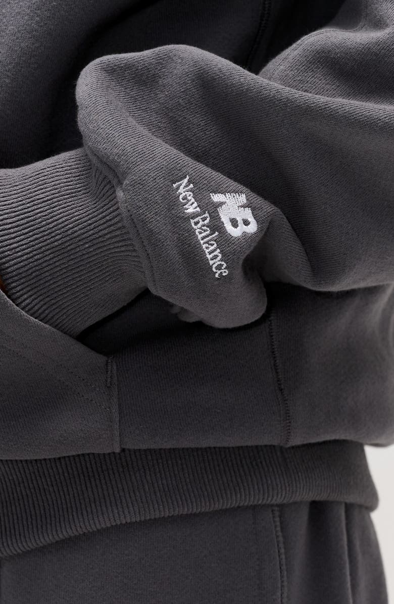 New Balance Made in USA Cotton French Terry Zip Hoodie, Alternate, color,