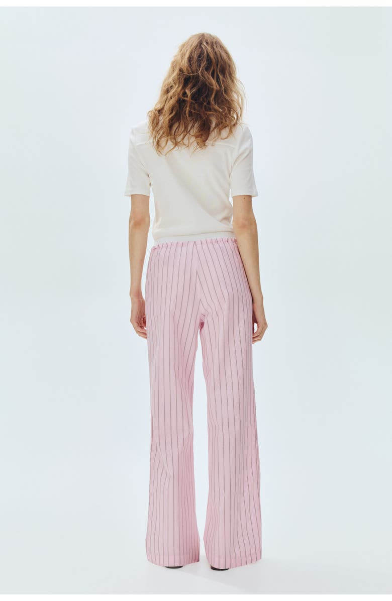 H&M Double-waistband Pyjama Bottoms, Alternate, color, Light Pink/Striped